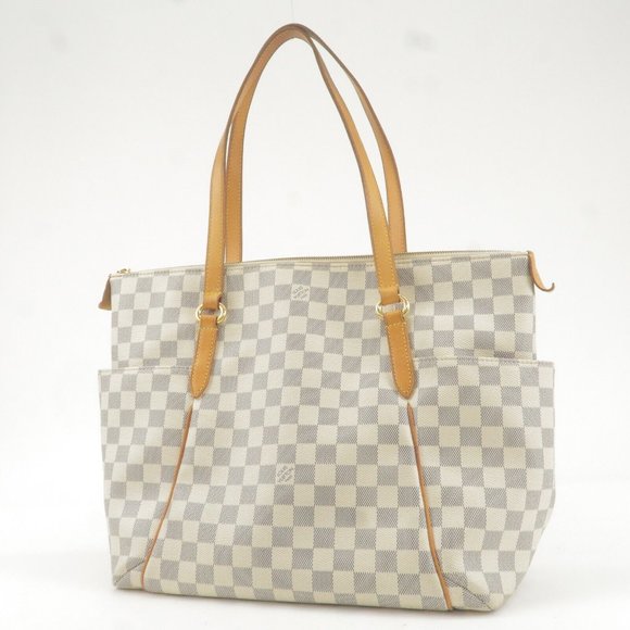 Damier Azur Totally MM Tote Bag Hand Bag - Picture 3 of 11